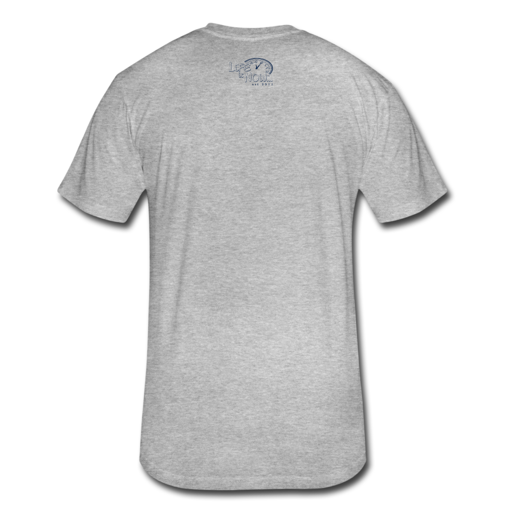 Sandwich Boardwalk Navy Fitted Cotton/Poly T-Shirt - heather gray