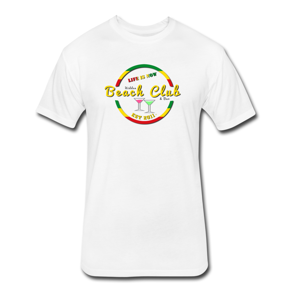 Rasta Beach Club Fitted Cotton/Poly T-Shirt - white