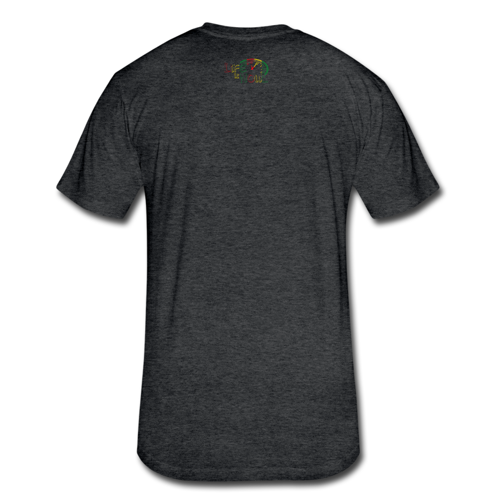 Rasta Beach Club Fitted Cotton/Poly T-Shirt - heather black