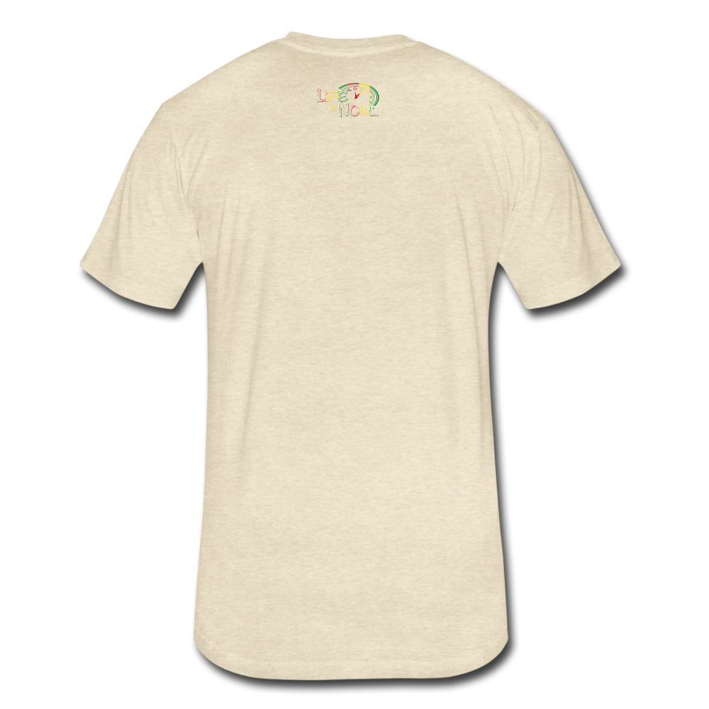 Rasta Beach Club Fitted Cotton/Poly T-Shirt - heather cream