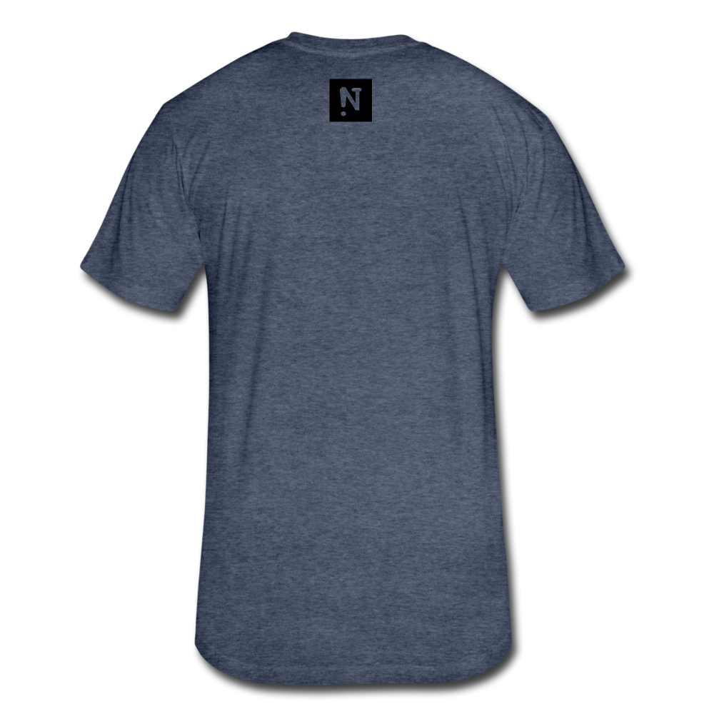 It's Up 2 U Fitted Cotton/Poly T-Shirt - heather navy