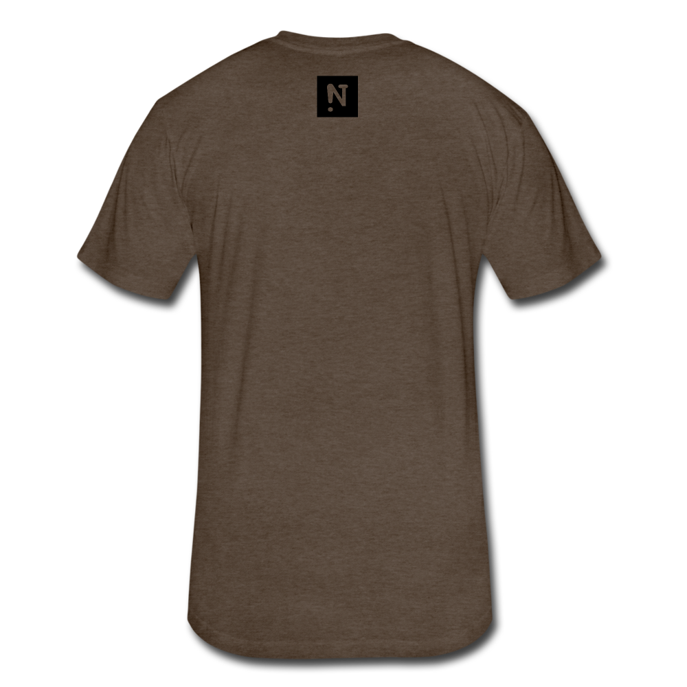 It's Up 2 U Fitted Cotton/Poly T-Shirt - heather espresso