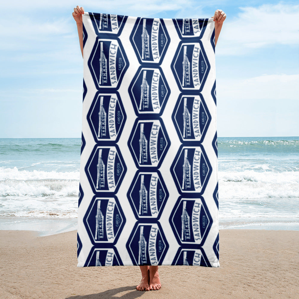 Sandwich Boardwalk Badge Beach Towel